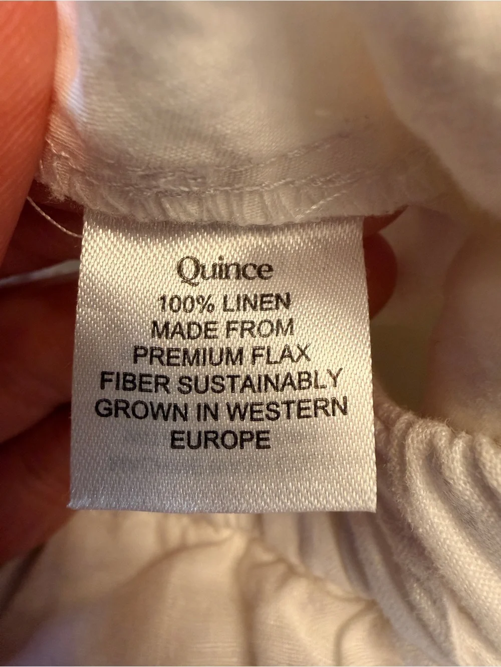 Quince Women's Size XS 100% European Linen Elastic‎ Waist Pants White 25” Inseam
